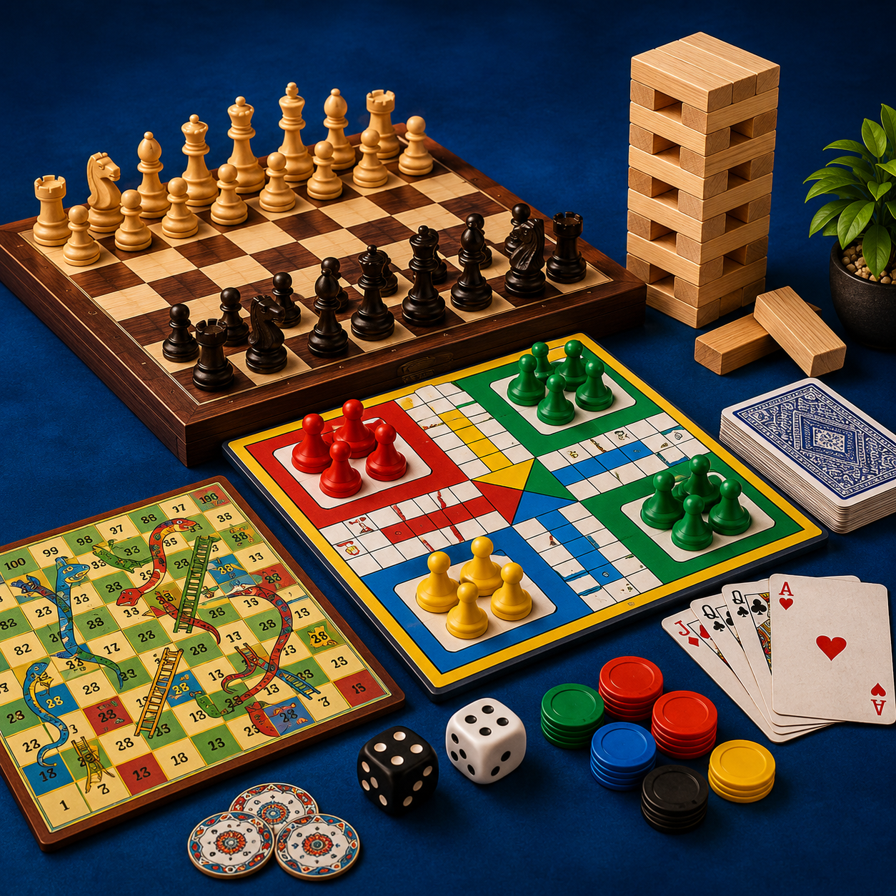Collection of classic tabletop games